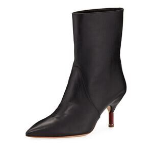 Gabriela Hearst Mariana Black Leather Ankle Boots Designer Boot Size EU 36